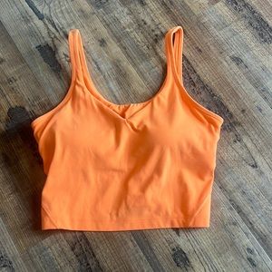 Orange lululemon align tank